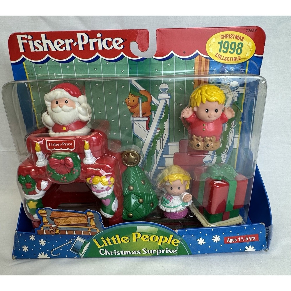 Fisher-Price Little People Christmas Surprise Collectible Set 1998 New In Box